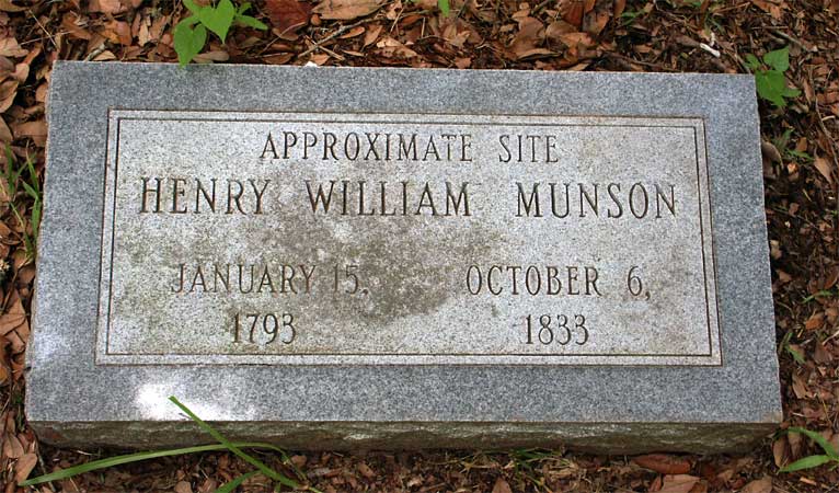 Henry William Munson headstone